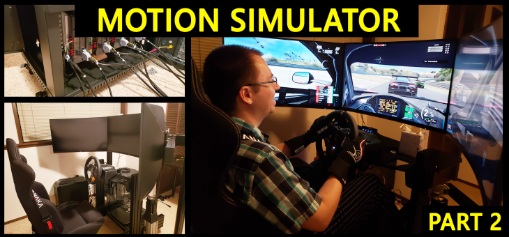 DIY Motion Simulator – Part 2 – Electronics, motors, wiring and testing